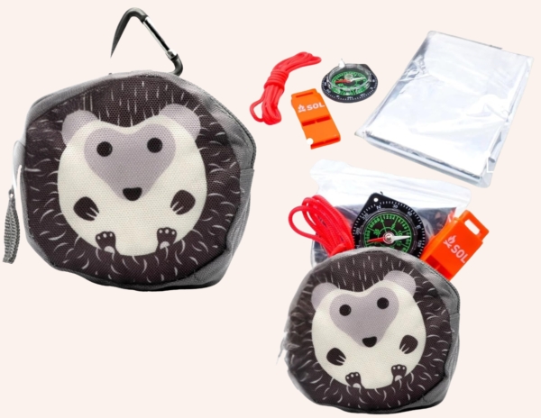 Trousse de kit d'urgence de base pour petits S.O.L. Hérisson
