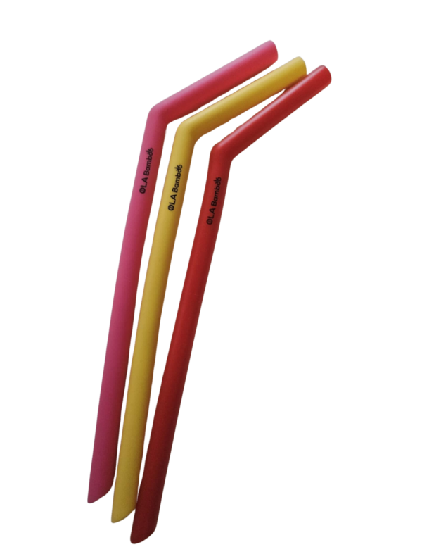 Paille en Silicone réutilisable de Ola Bamboo