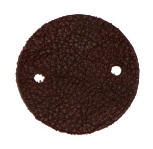 Cuir rond Brun
