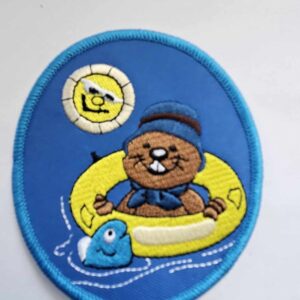 Badge de camp castor baignade