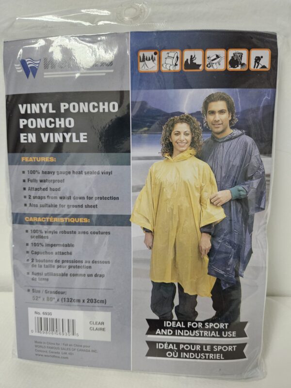 Poncho en vinyle de Wetskins